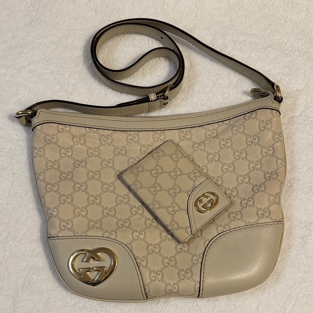 Gucci Lovely Heart Crossbody Bag and Card Holder